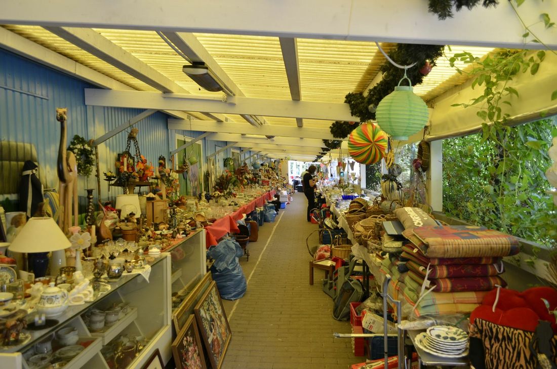 Der Trödelmarkt am Katzenhaus Luise wird sehr gut angenommen.