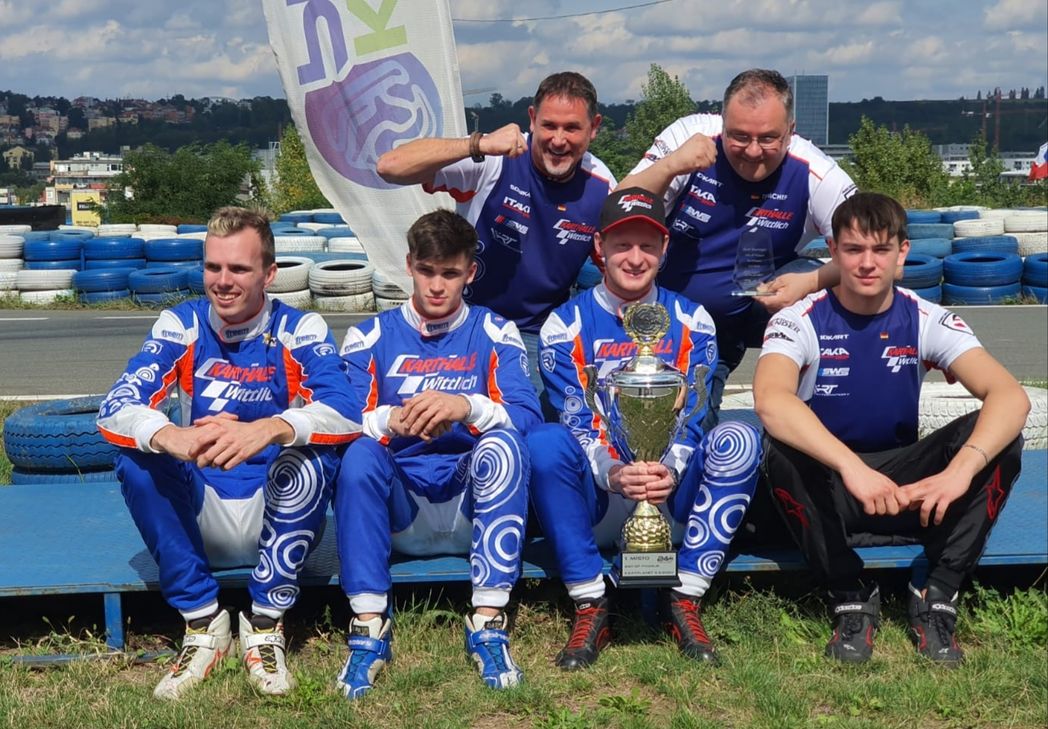 Zuerst Außenseiter, heute international anerkannt: Inzwischen international bekannt: das Team der Karthalle Wittlich. Oben (v.l.): Martin Peters, Roberto Kleitz. Unten (v.l.): Dominik Schnitzler, Lucas Breit, Kevin Taulien, Niklas Peters. Foto: FF