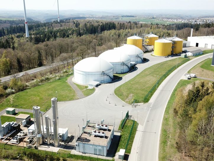 Die Bio-Erdgasanlage im Gewerbegebiet Hellerwald wird vom 15. bis 26. März gewartet. Dabei kann es zu Gerüchen kommen. (Foto: evm)