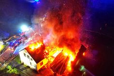 Brand in Lindenschied.