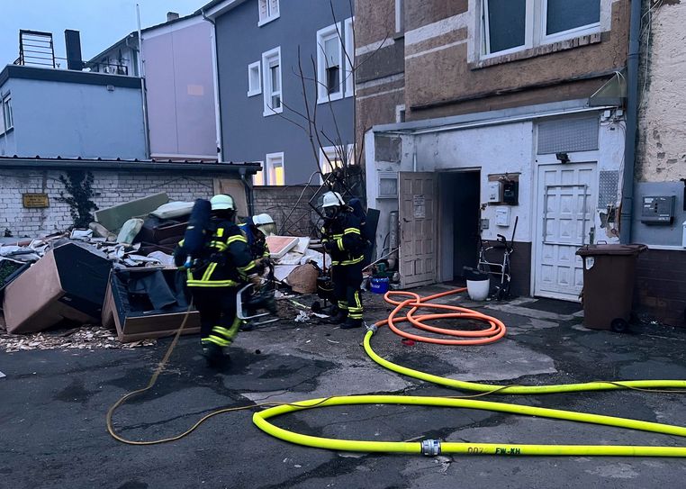 Kellerbrand in der Viktoriastraße in Bad Kreuznach