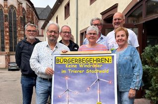 "Keine Windräder im Trierer Stadtwald": das fordern die Bürgerinitiativen Naturschutz Euren/Herresthal, Bürgerverein Pfalzel und Naherholungsgebiet Auf der Bausch