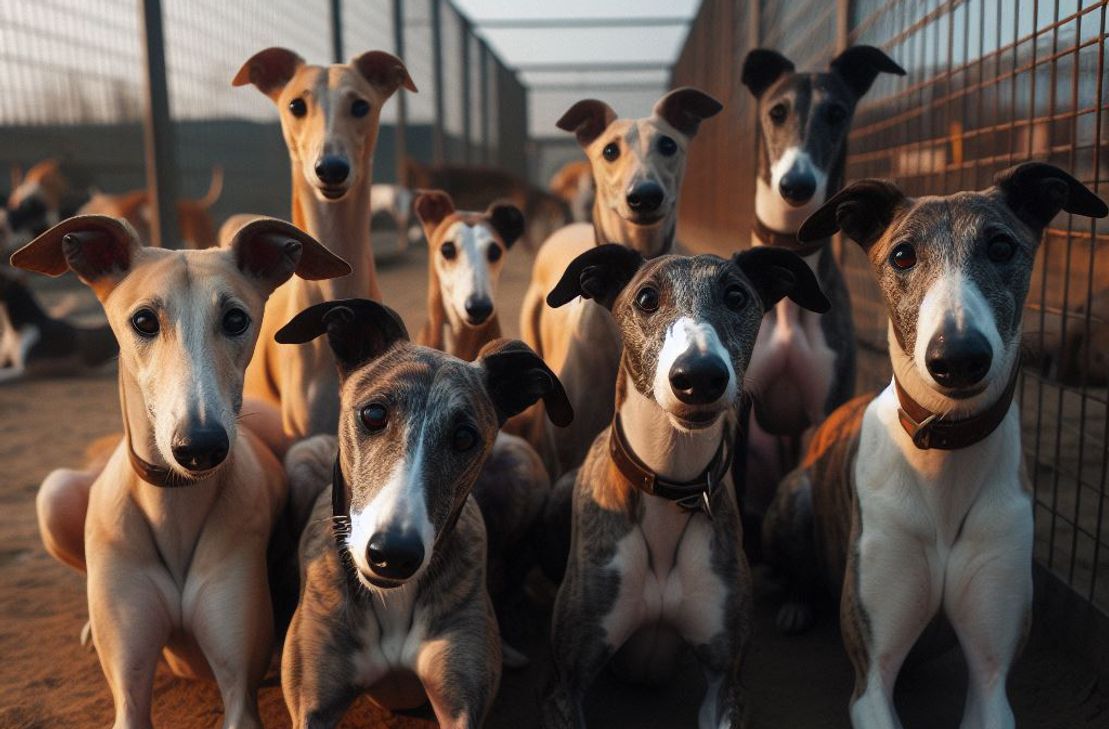 53 Hunde hielt das Paar in einem Einfamilienhaus - unter tierunwürdigen Umständen. Die Greyhounds wurden auf mehrere Tierheime verteilt.