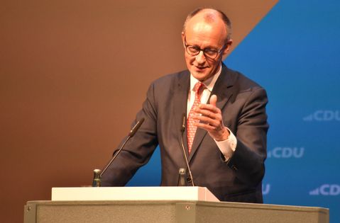 Friedrich Merz zu Gast in Trier – Kanzlerbesuch im Zeichen der Landtagswahl.