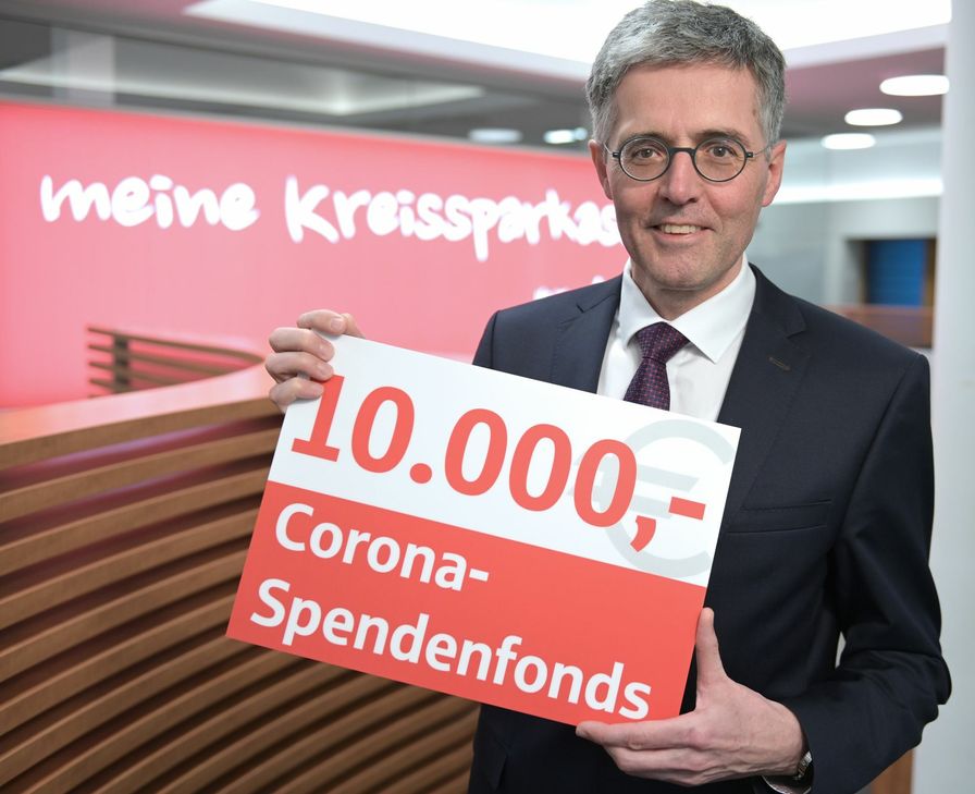 Der Corona-Spendenfonds ist ein Herzensanliegen für KSK-Vorstandsvorsitzenden Karl-Josef Esch und die Kreissparkasse Mayen.