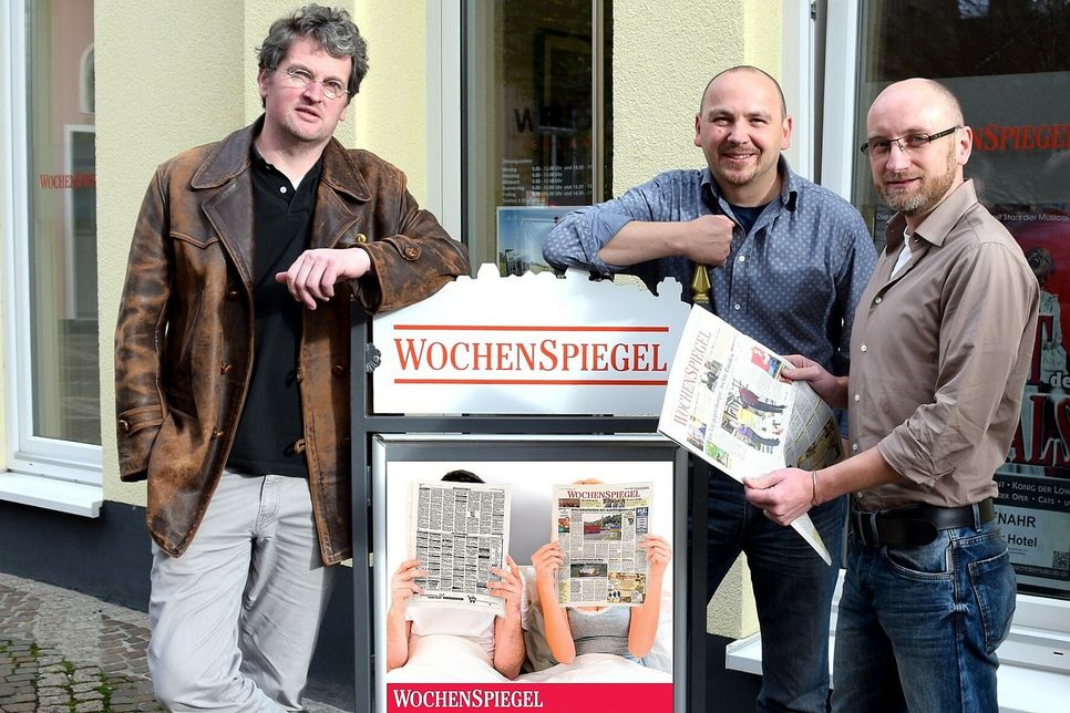 Die Redakteure Klaus Angel, Thorsten Wirtz und Sascha Bach (v.l.n.r.) bilden ab sofort das WochenSpiegel-Redaktionsteam in den Landkreisen Ahrweiler und Vulkaneifel.