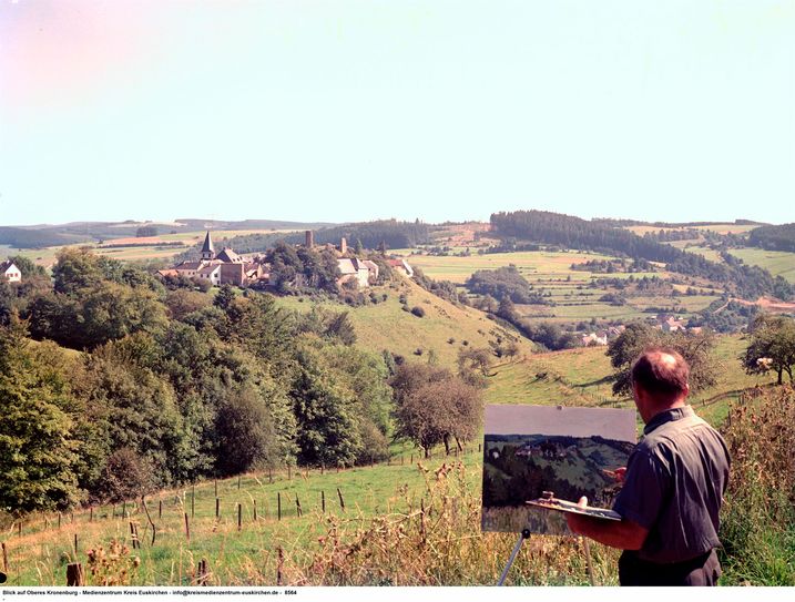 Dahlem: Blick auf Kronenburg 1974. 
Fotos: Heinz-Josef Weingarten, Medienzentrum des Kreises Euskirchen