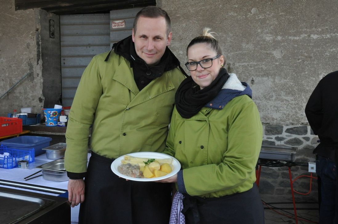 Beim Waldhotel "Zum Kurfürst" aus Kaisersesch gab es unter anderem eine Spargelvariation mit einem Frikasse.