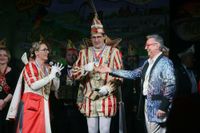 Auch das Trierer Stadtprinzenpaar Michael II. und Bianca I. besuchte die Premierensitzung der Wieweler