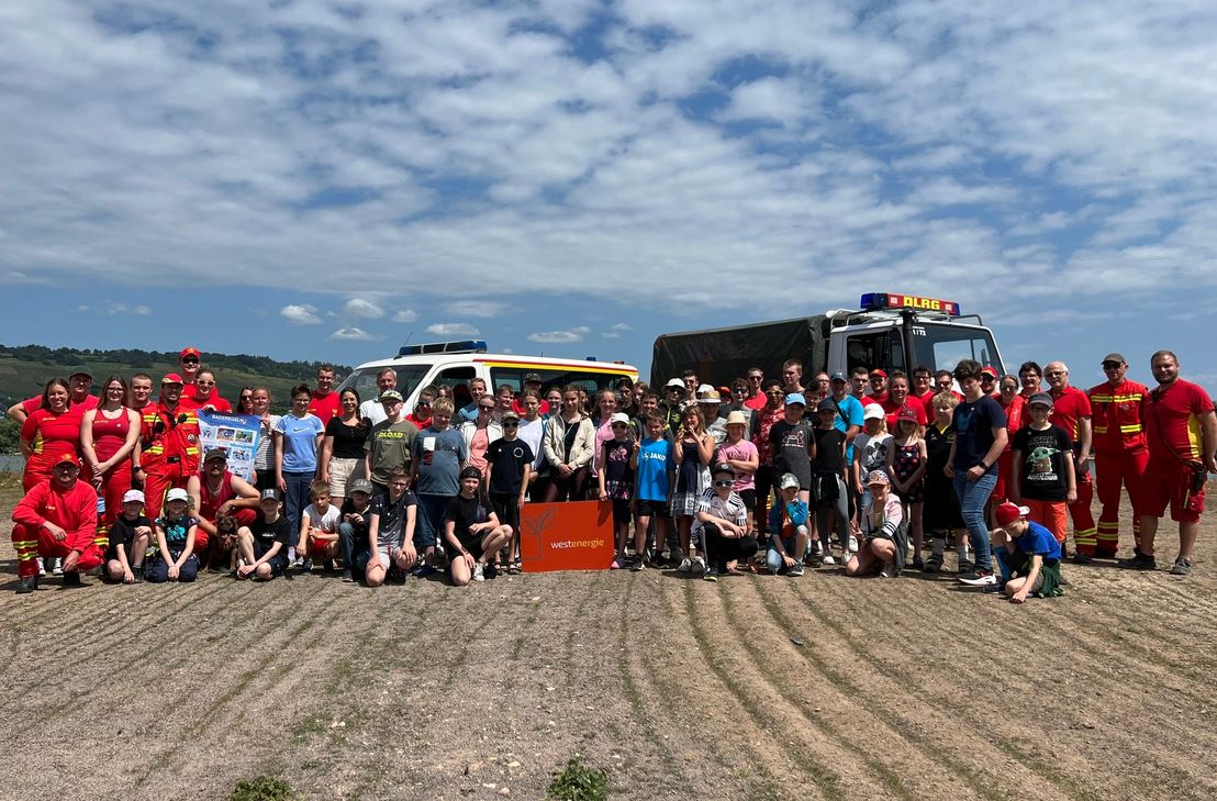 Westenergie-Kommunalmanagerin Melanie Dindorf, Thomas Johann, Leiter Regionalzentrum Rhein-Nahe-Hunsrück bei Westnetz, und Vertreter*innen von der DRLG zeigten sich beeindruckt von dem großen Zuspruch zu den zwei Veranstaltungen während der Pfingstferien.