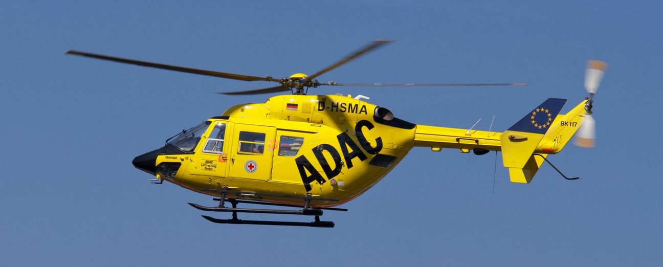 Ein Rettungshubschrauber brachte den 22-Jährigen ins Krankenhaus. Foto: Symbolbild/Archiv