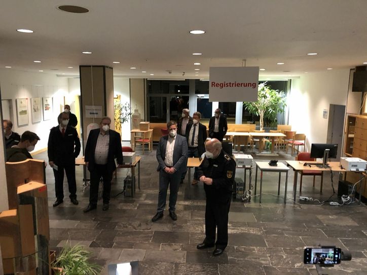 Hier werden die Menschen, die nach Marmagen kommen, zunächst einmal registriert.