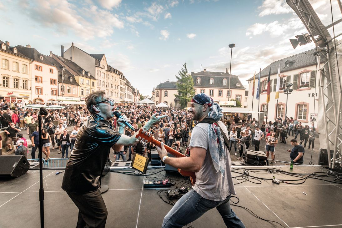 Bühne auf dem Hauptmarkt