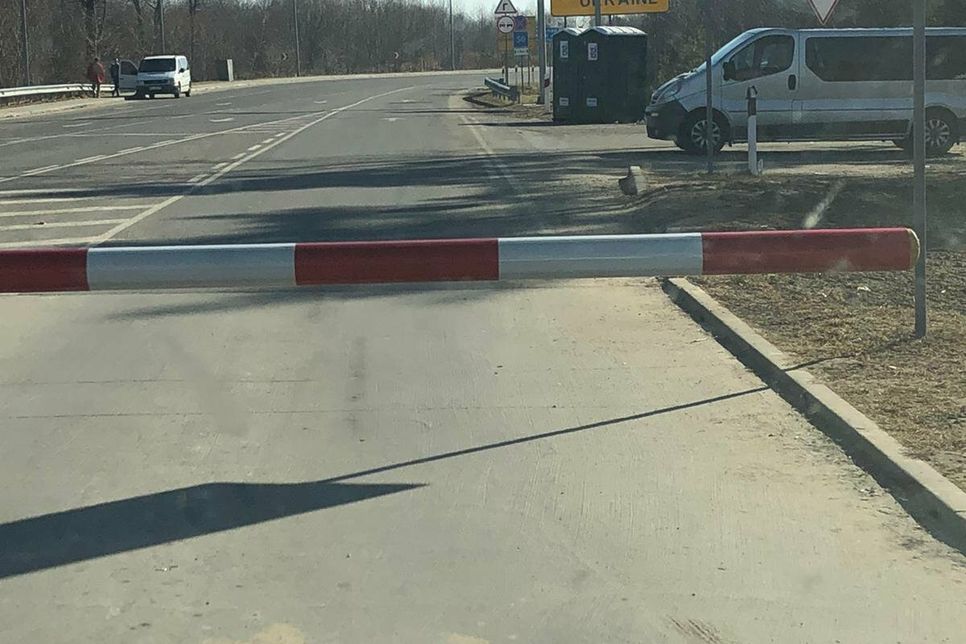 Grenzübergang zur Ukraine.