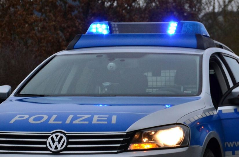 Polizeiwagen mit Blaulicht