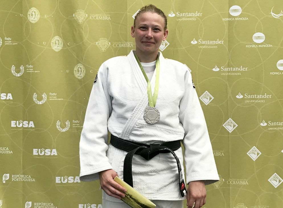 Noch langer Verletzungspause schaffte Swantje Kaiser wieder den Sprung auf das Siegertreppchen - Silber bei der Europameisterschaft der Studenten im portugiesischen Coimbra.