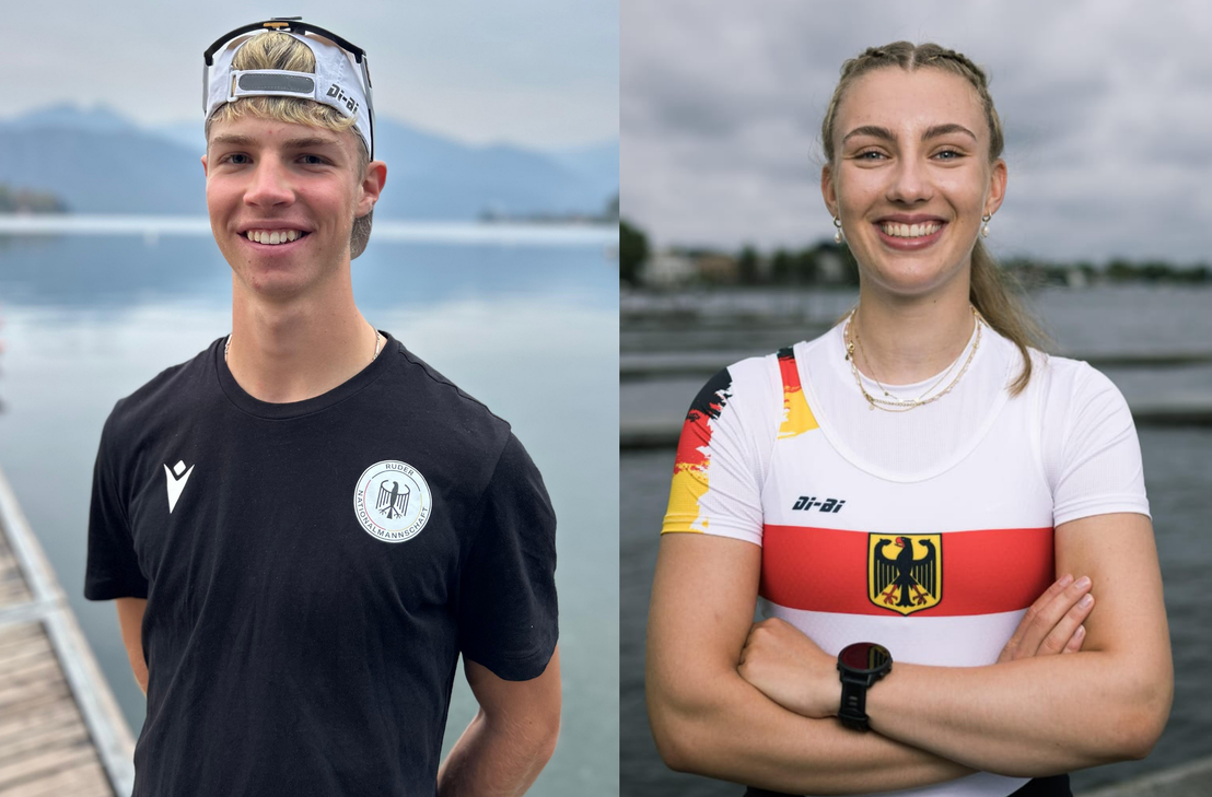 Aron Schäfer (links) und Elena Schweistahl vom Bernkasteler Ruderverein lösten sich bei der Internationalen Juniorenregatta in München die Tickets für die Junioren-EM in Brandenburg an der Havel.