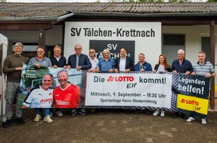 Die Verantwortlichen freuen sich auf das Benefizspiel auf der Sportanlage in Konz-Niedermennig.