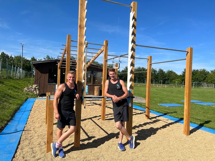 Tobias und Robin Wollgarten stellen die neue Anlage am Samstag, 10. Juni um 17 Uhr vor.