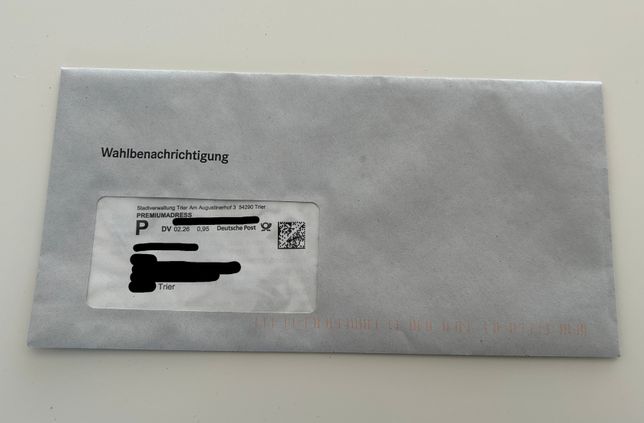 Erst kamen die Wahlbenachrichtigungen der Stadt Trier, danach die Panne.