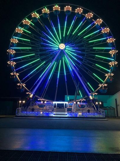 Ab dem 5. Juni wird sich das Riesenrad "Ostseestern" auf dem Sinziger Kirchplatz drehen. Foto: Gormanns GmbH