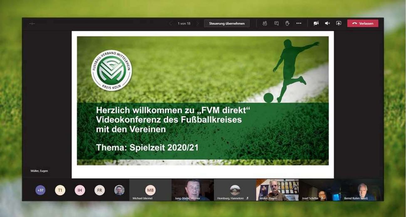Eine mögliche Wiederaufnahme des Spielbetriebs im Fußball-Verband Mittelrhein richtet sich nach der politischen Verfügungslage.