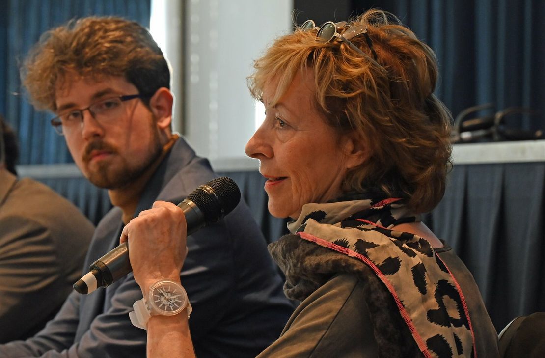 Lukas M. Dominik und SabineSchultz.