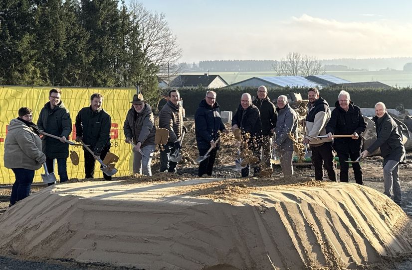 Der symbolische Spatenstich zum Neubau der katholischen Kita in Kirchberg fand noch kurz vor Weihnachten statt.