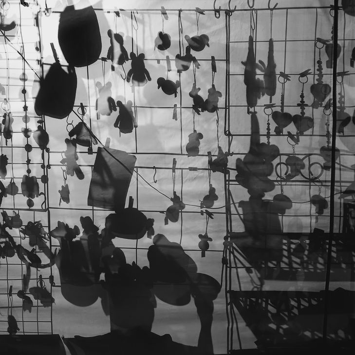 Ziemlich schattig - auf dem Kronenburger Weihnachtsmarkt.