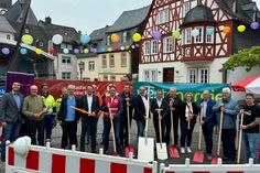 Spatenstich in Kirchberg.