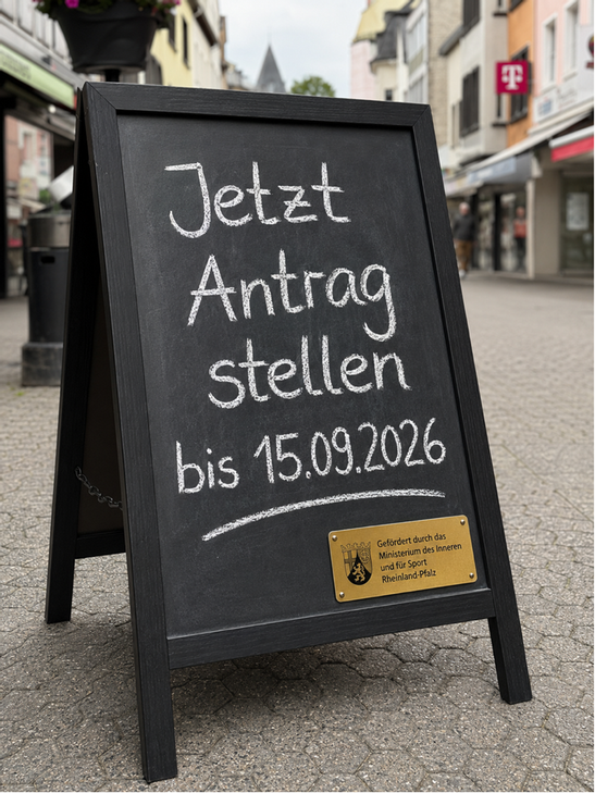 Anträge für einheitliche Kundenstopper können ab sofort gestellt werden.