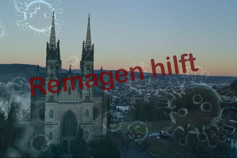 In Remagen helfen die Menschen einander. Fotocollage: Mager
