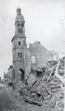 Zerstörtes Rathaus in Zülpich, hier im Frühjahr 1945.