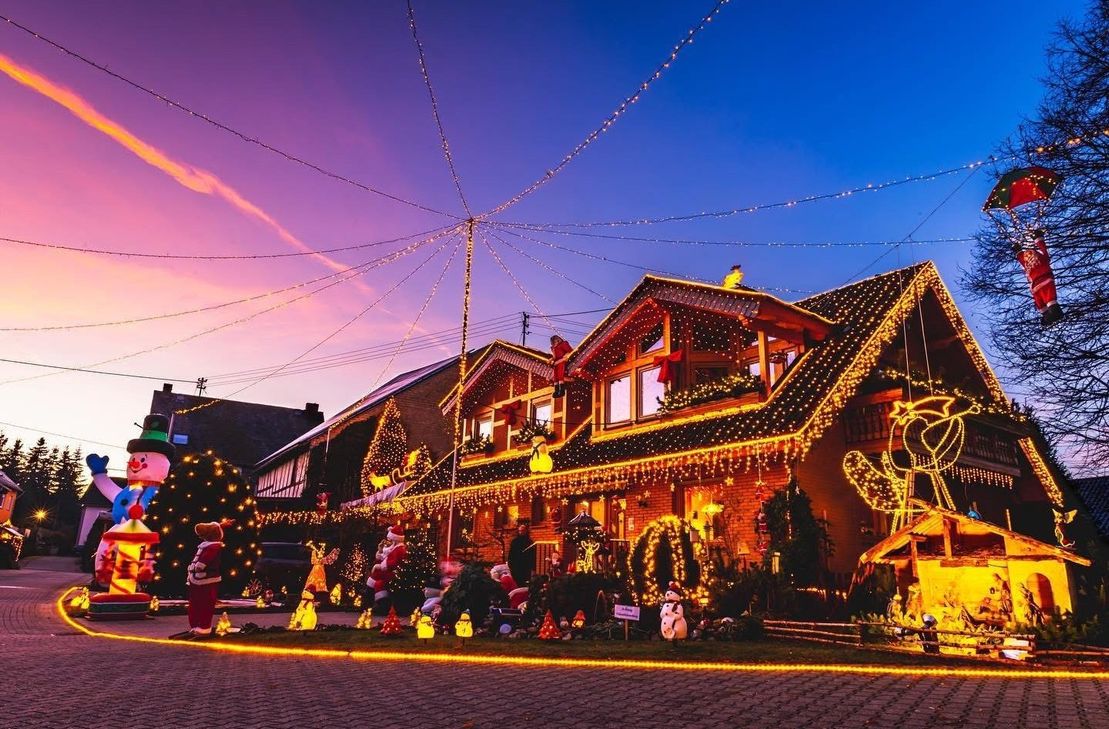 Das Weihnachtshaus der Familie Kunz in Ober Kostenz.
