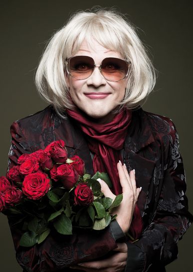 Ulrich Michael Heissig alias Irmgard Knef ist am 15. Februar zu Gast in der Tufa. Foto: Robert Recker