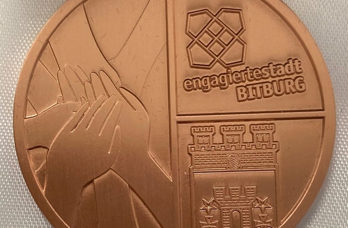 Die Ehrenamtsmedaille.