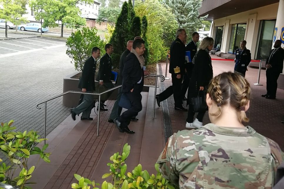 Eindrücke vom Besuch der Air Base Ramstein im Zuge des Treffens der "Ukraine Defense Contact Group".