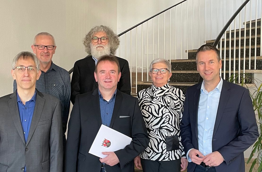 v.l.n.r. Dr. Stefan Ehses, Harald Neumann, Klaus Weber-Kadner, Markus Lautwein, Lilo Fohl, Manuel Follmann.