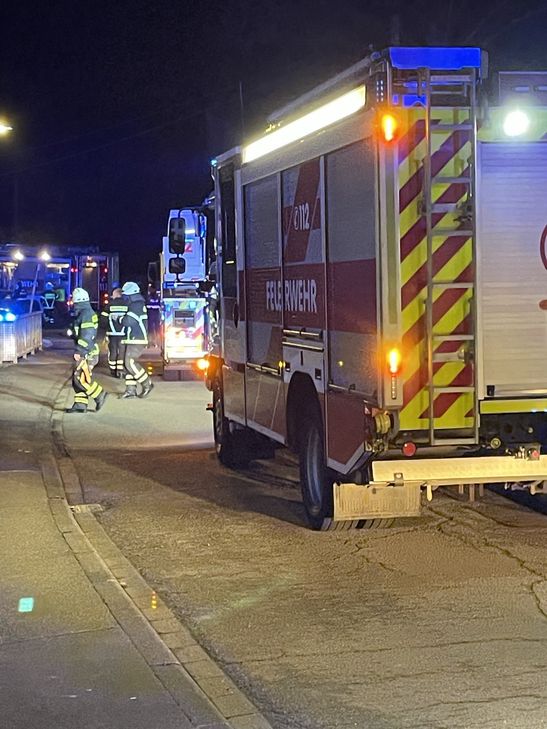 Die Einsatzstelle in Trier.