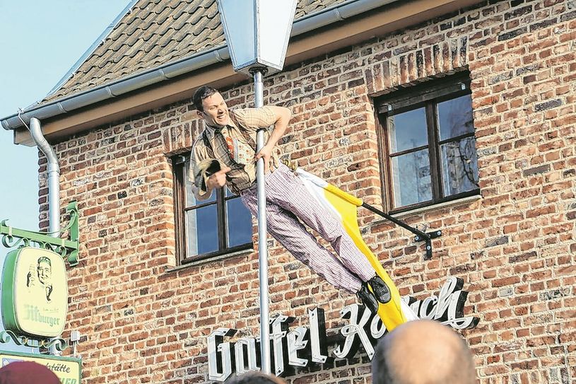Noah Chorny vom Vertical Theater begeistert wieder das Publikum.  Foto: LVR-Freilichtmuseum Kommern, Hans-Theo Gerhards