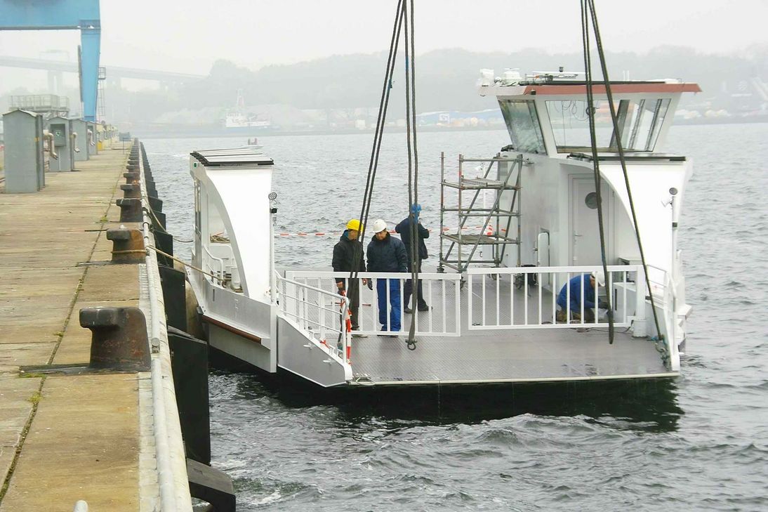 ...Am 21. November soll die Fähre Oberbillig erreichen. Fotos: Ostseestaal