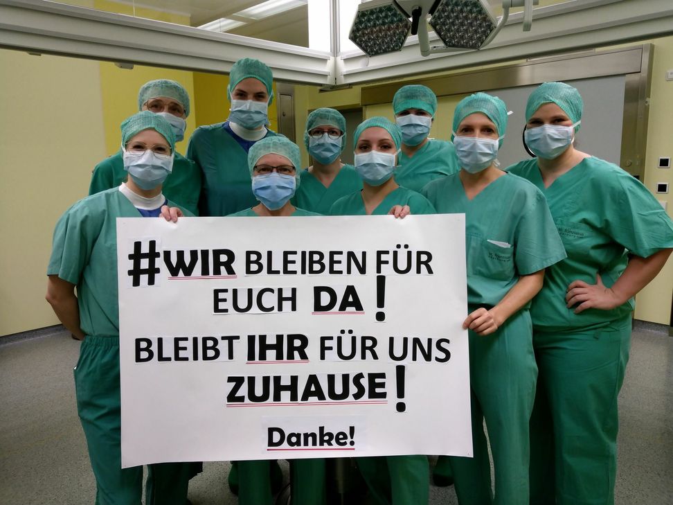 Aufruf des OP-Teams des Krankenhauses. Foto: FF