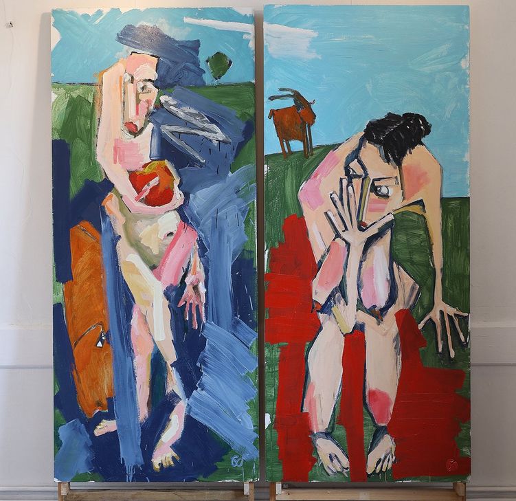 Der Künstler Andreas Goral präsentiert seine Ausstellung "evas + adams" vom 3. bis 25. Oktober in der Janik Gallery in Ammeldingen bei Neuerburg.