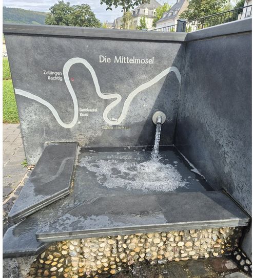 Der Wasserspielplatz in Zeltingen-Rachtig.