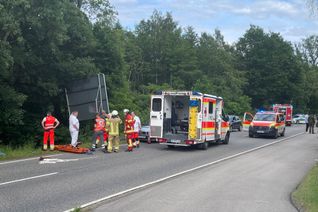 Der 32-jährige Motorradfahrer verstarb noch an der Unfallstelle