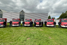 Diese sechs wasserführenden Tragkraftspritzenfahrzeuge wurden für die Sicherheit der Bürgerinnen und Bürger angeschafft.