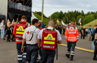 Mobiles Einsatzteam des Sanitätsdienstes auf der Nature One.