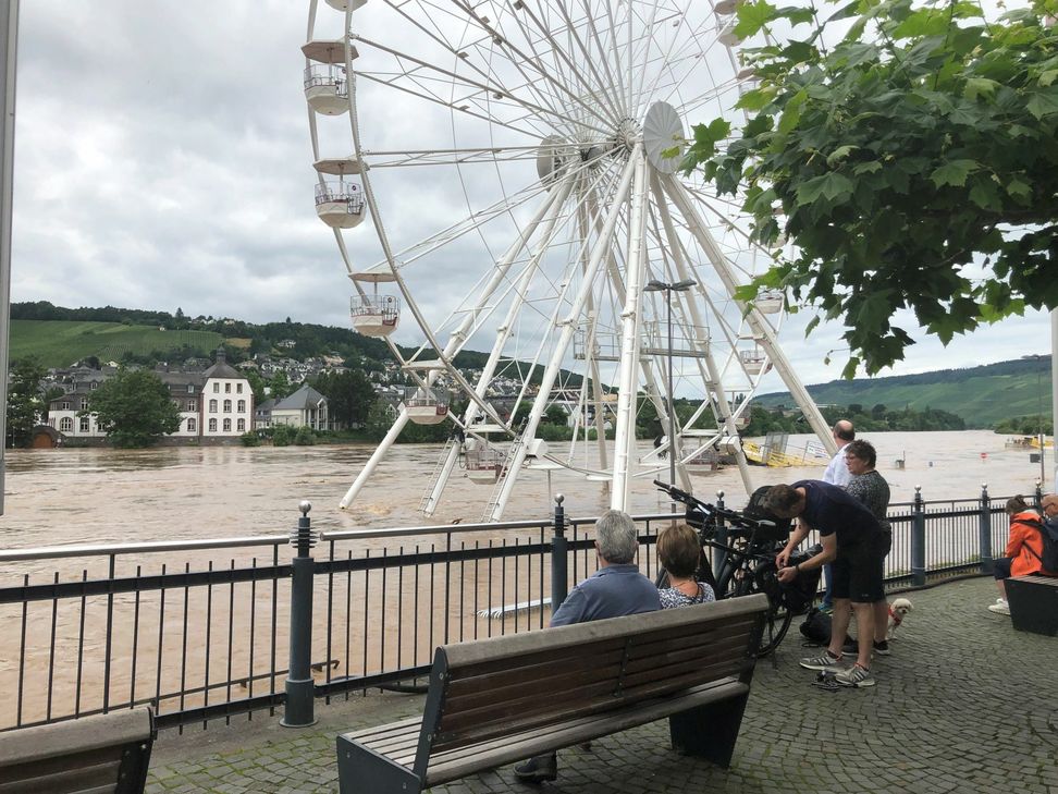 Das Hochwasser an der Mosel ist inzwischen zurückgegangen.