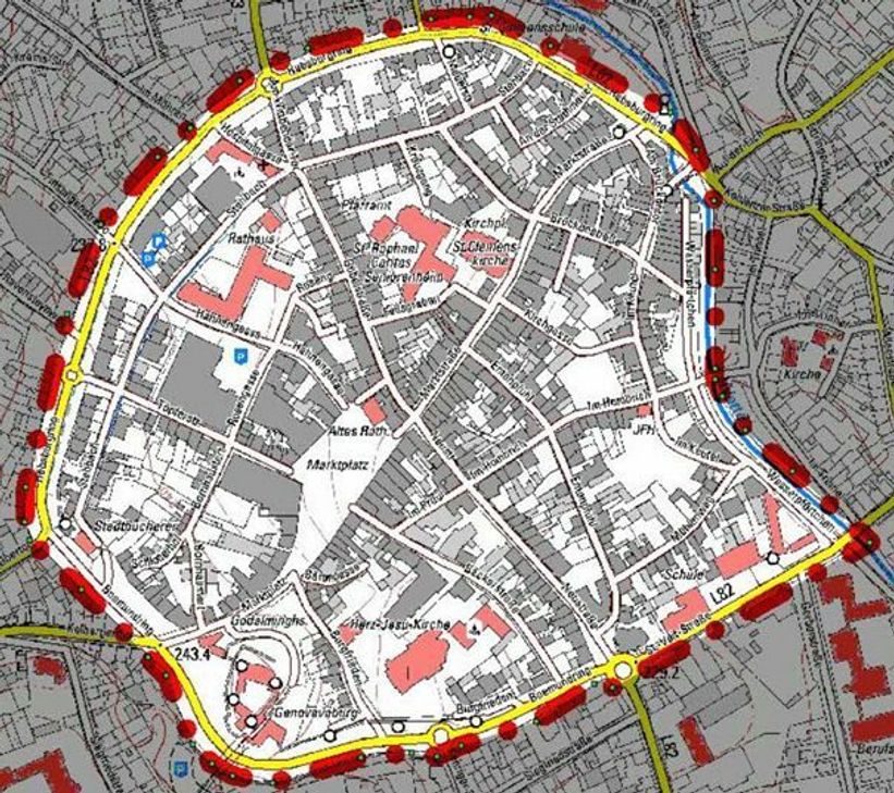Das ist die sogenannte Feuerwerkverbotszone.