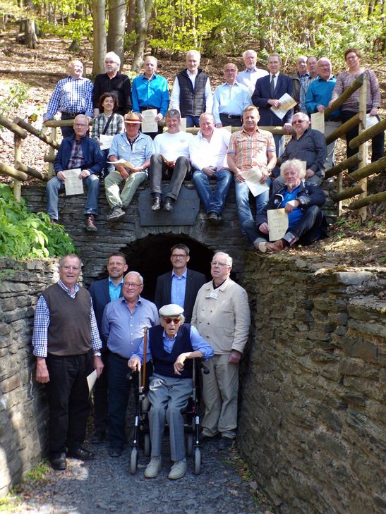 Ehrung langjähriger Mitglieder, Eingang Besucherstollen. Foto: Diederich